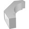 Ekena Millwork 6-in. W x 22-in. D x 34-in. H Merced Architectural Grade PVC Knee Brace BRCP06X22X34MRC - alternate 4